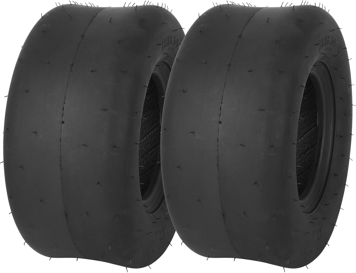 (2-Pack) 13x6.50-6 Lawn Mower Tires, Replacement 13x6.5-6 Smooth Tractor Turf Tire, 4 Ply Lawn Mower Tire Tubeless