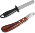 Hoof Knife for Horses with Sharpener, Double-Edge Loop Knife for Farriers