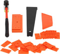 Laminate Wood Flooring Installation Kit, Tapping Block, Long and Wider Pull Bar, Double Faced Mallet and 40 Spacers