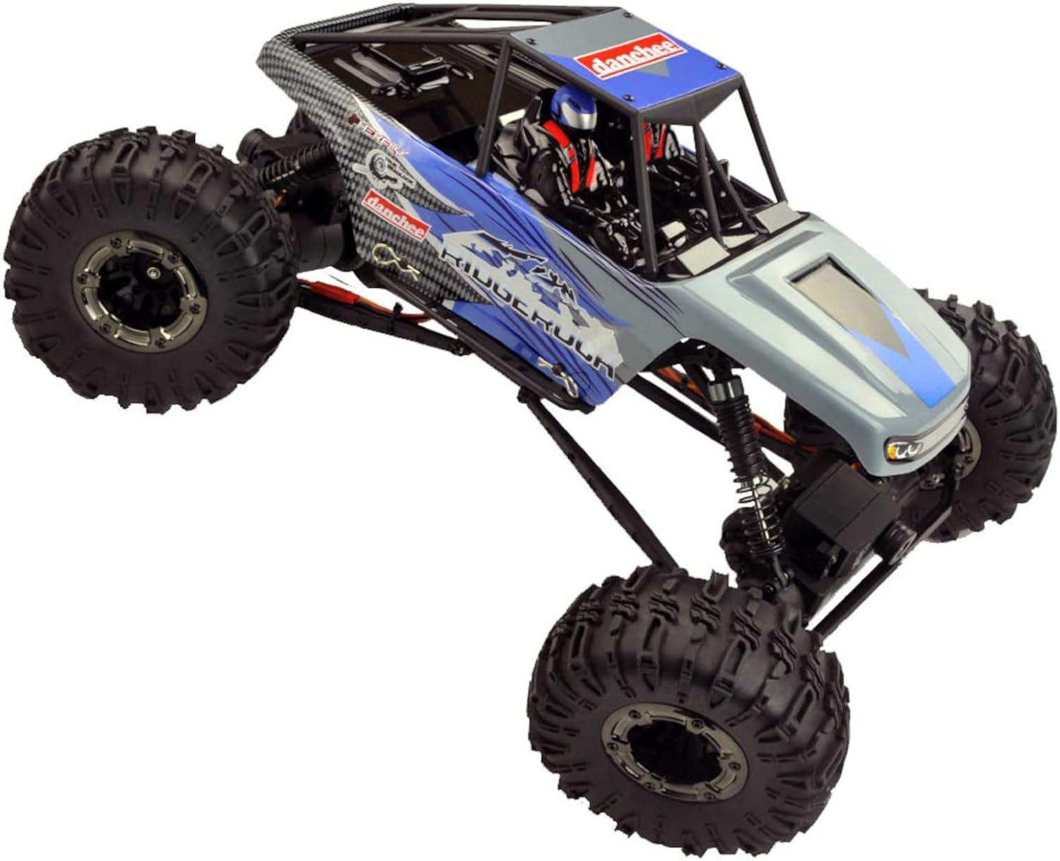 Danchee Ridgerock 1/10 Scale 4WD Electric RC Rock Crawler – RC Truck RTR with 2.4GHz Radio, Dual Motors, 4-Wheel