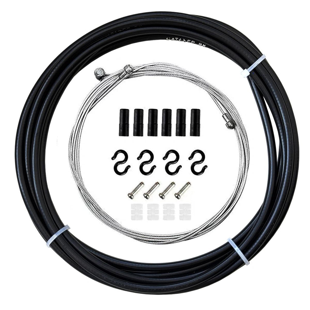 Universal Bike Brake Cable Kit 10ft Black