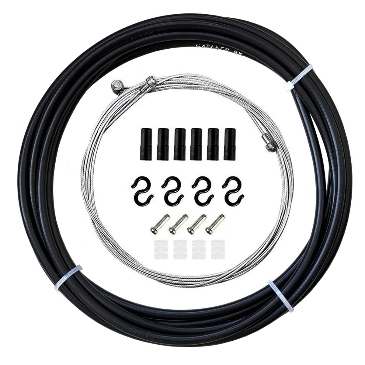 Universal Bike Brake Cable Kit 10ft Black