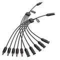 BougeRV Solar Y Connectors 1 to 5 Parallel Connectors Extra Long, 1 Pair