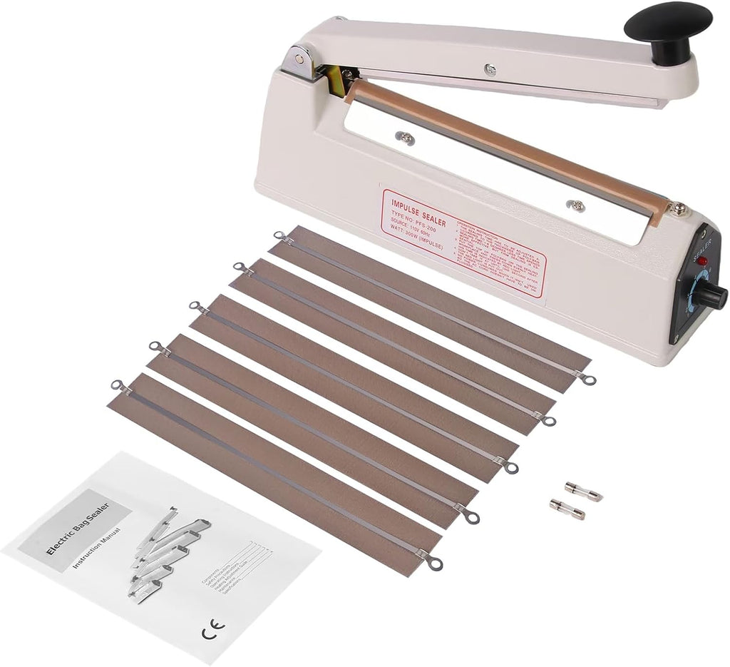 8 Inch Commercial Impulse Bag Heat Sealer Machine