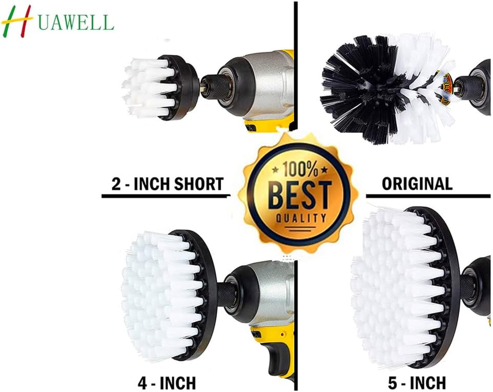 Automotive Soft White-Car Accessories Car Cleaning Brush - Drill Brush -Wheel Brush - Car Mats - Detail Brush