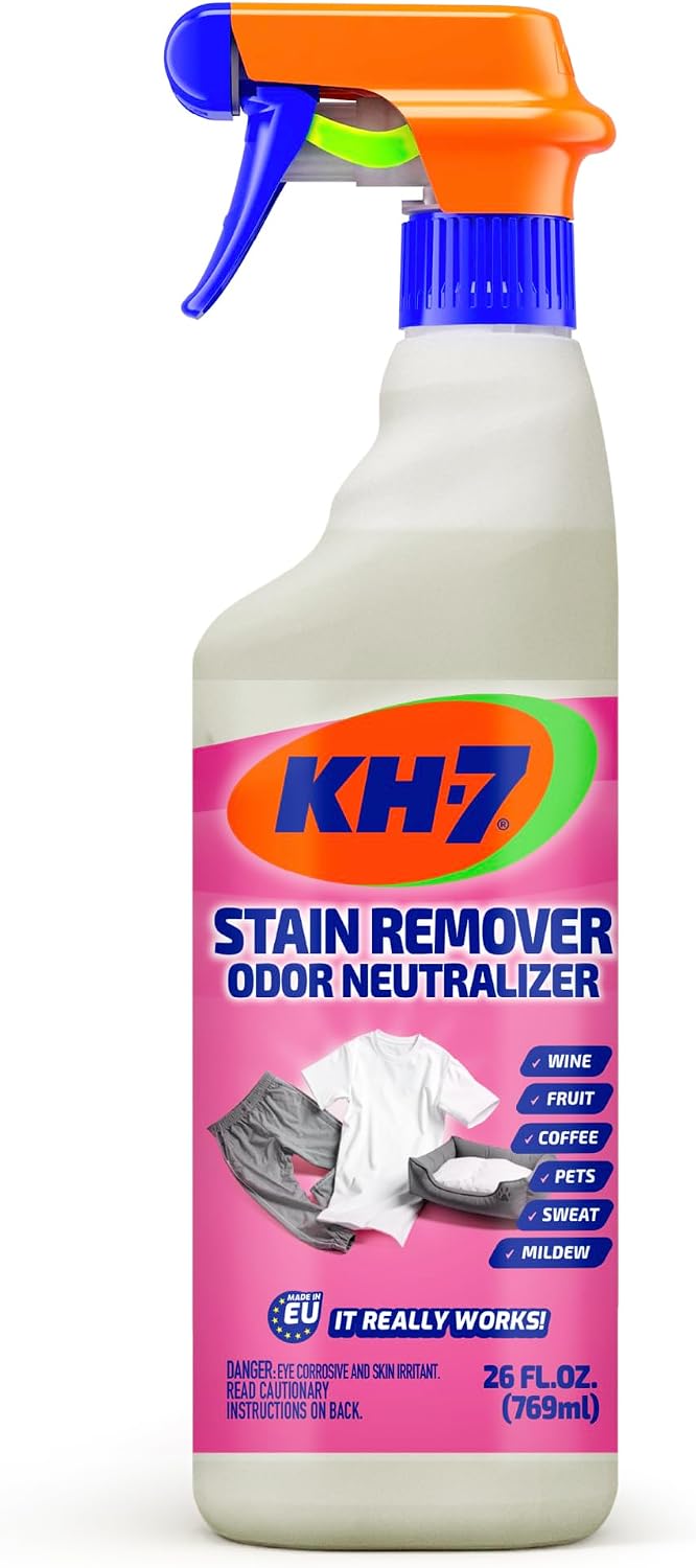 Total Stain Remover & Odor Neutralizer – Bleaching-Agents-Powered Laundry Pre-Wash Spray for Tough Stains and Odors