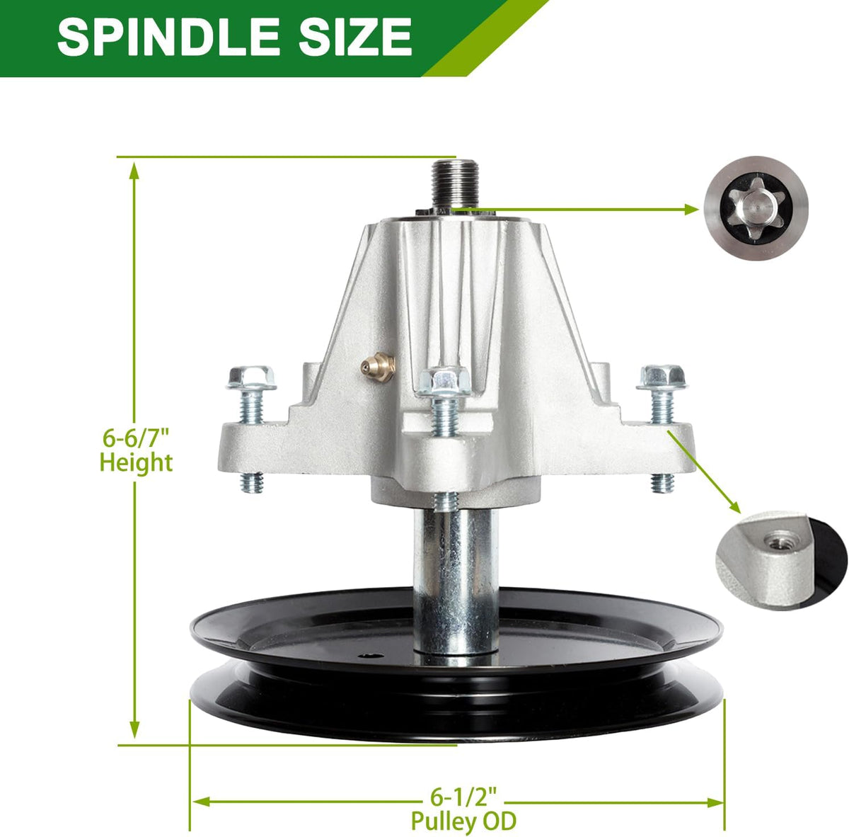 918-04865A 618-04865A 618-04636 Spindle Assembly for 46 Inch Mower 1pack