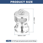 Kozelo Type DP 1/2" Aluminum Dust Plug Cam Lock Hose Fitting