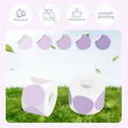 500 Labels/Roll 2" Purple Round Thermal Labels, Waterproof Circle Blank Thermal Sticker Compatible with Direct