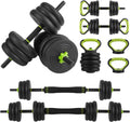 44/66/88Lb Dumbbell Sets Adjustable Weights, Free Weights Dumbbells Set for Home Gym