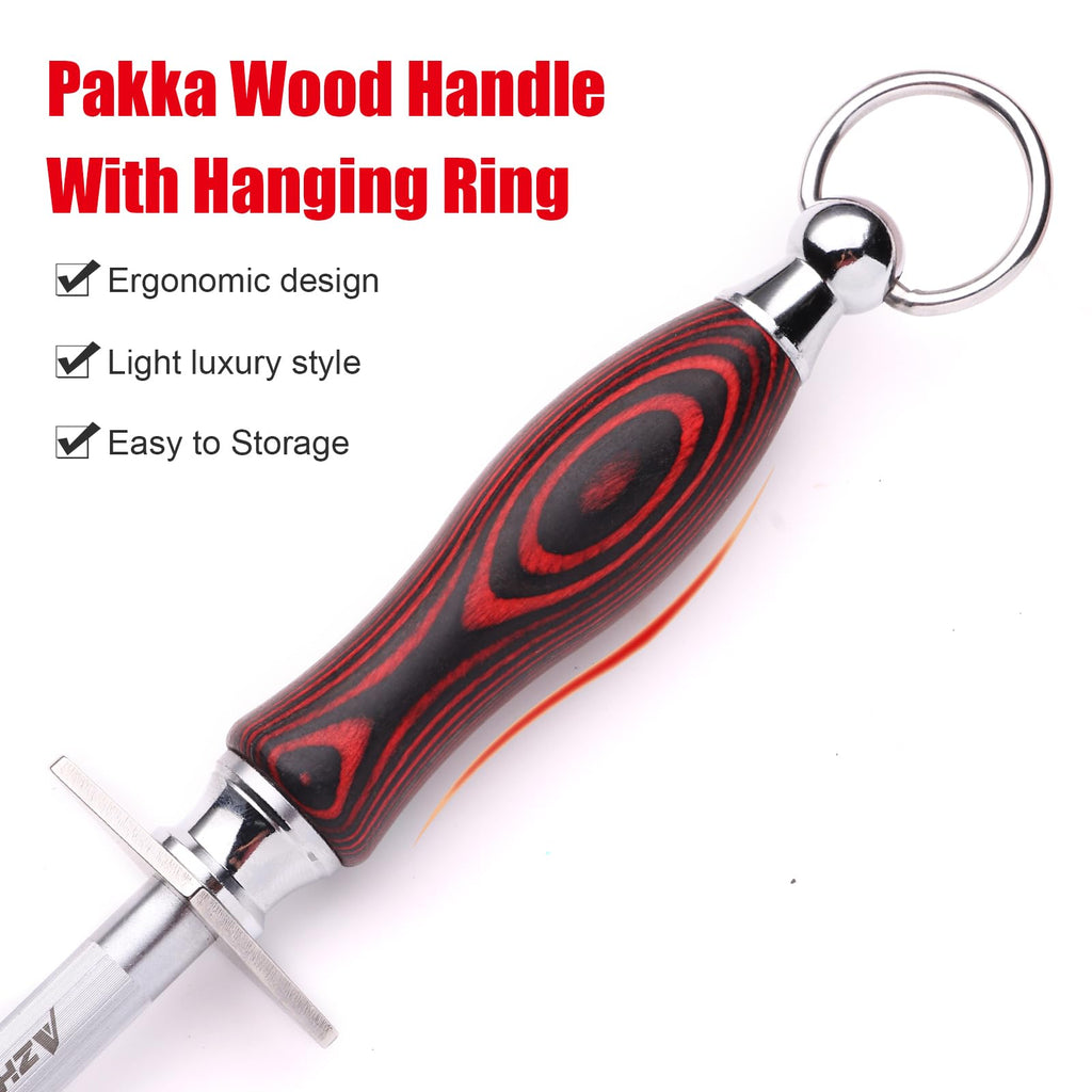 12" Professional Knife Sharpener Fine Honing Rod