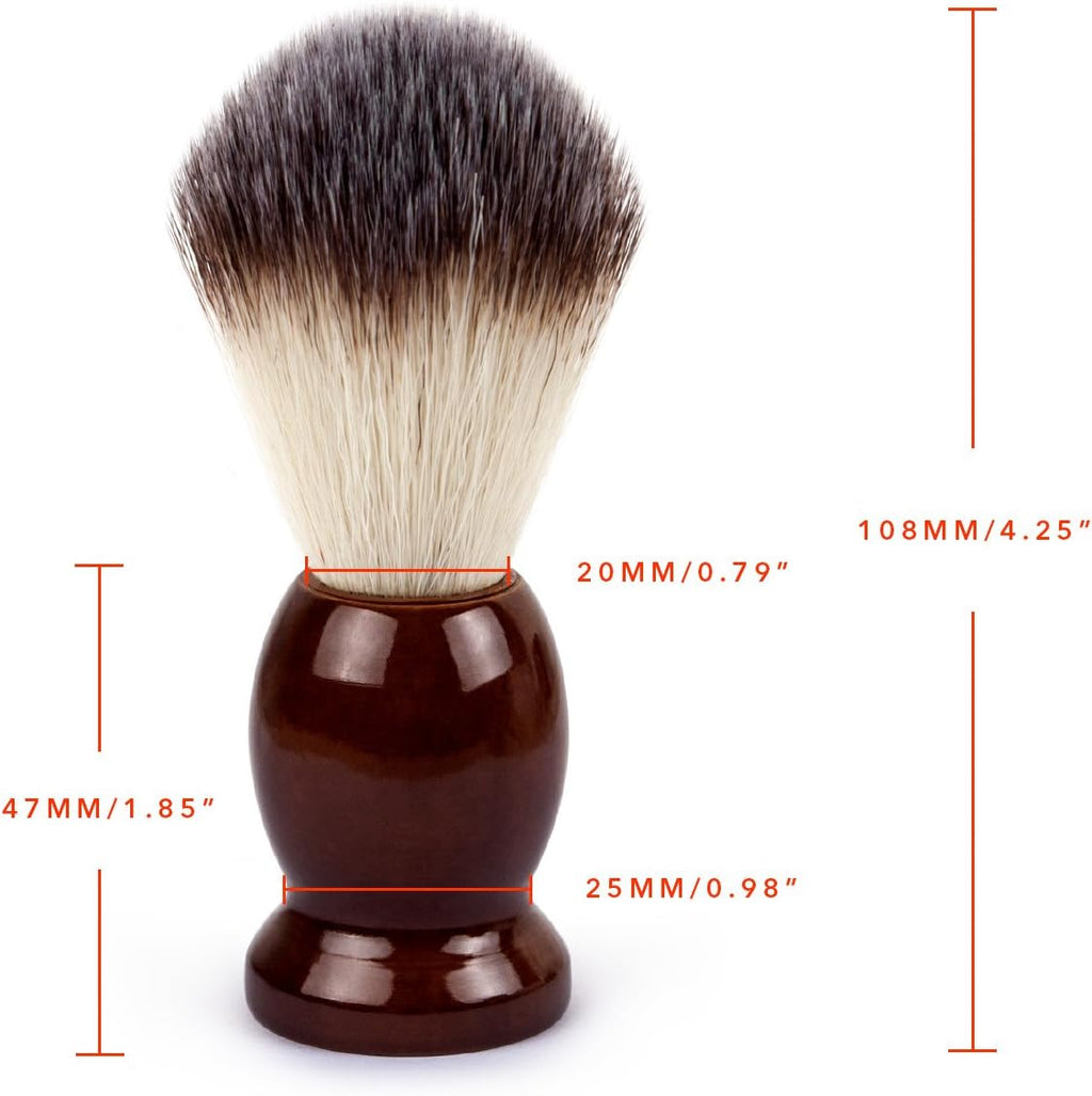 100% Best Original Pure Badger Hair Shaving Brush Handmade. Real Wood Base. Perfect for Wet Shave, Safety Razor
