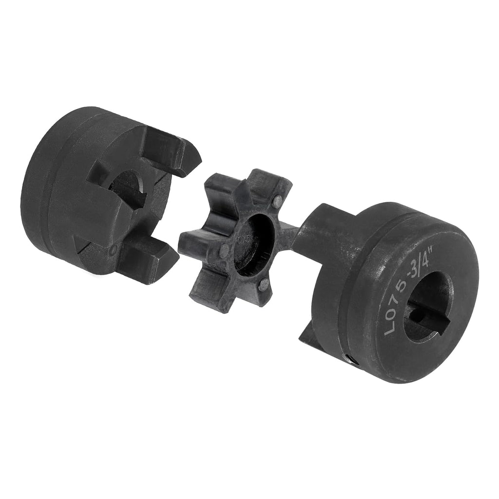 uxcell 3/4" to 7/8" L075 Flexible 3-Piece L-Jaw Coupling Coupler Set