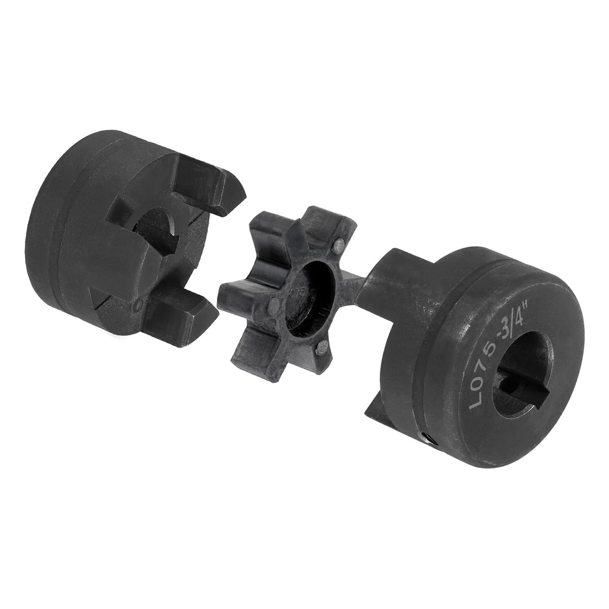 uxcell 3/4" to 7/8" L075 Flexible 3-Piece L-Jaw Coupling Coupler Set