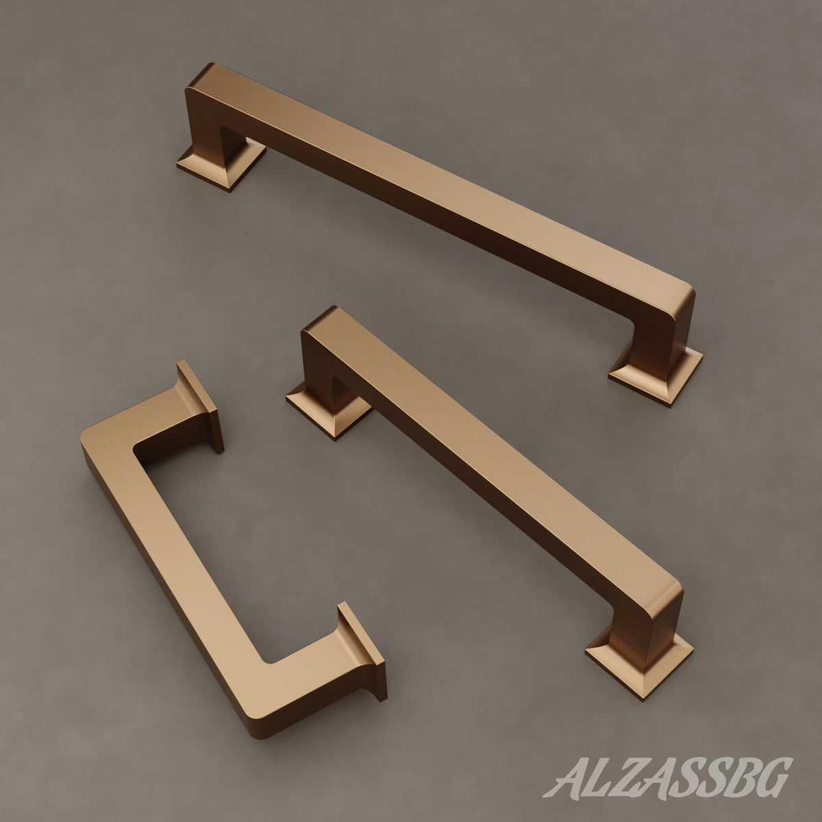 8" Champagne Bronze Cabinet Pulls and Handles 10 Pack, AL3046TGP