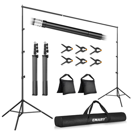 10x10FT Backdrop Stand Adjustable Back Drop Stand for Party Wedding
