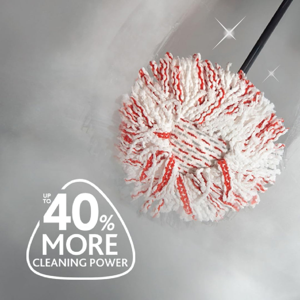 O-Cedar EasyWring Deep Clean Refill (1-Pack) | 40% More Cleaning Power | Microfiber Mop Refill Compatible with