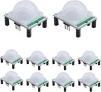 10-Pack HC-SR501 PIR Motion Sensor, Adjustable Delay