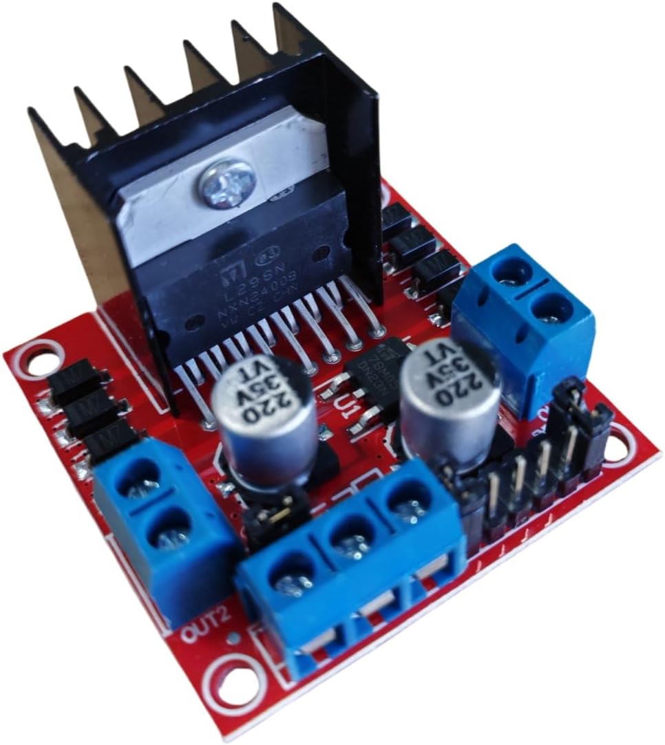L298N Dual H-Bridge DC Motor Driver Module, Stepper Motor Controller Board
