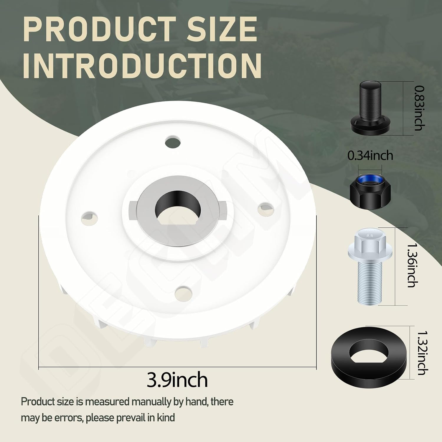 Lawn Mower Blade Part Kit (Part Fan/Bolts/Nuts & Washer Replacement Kit) for Dual Blades - for EGO Power+ LM2130SP