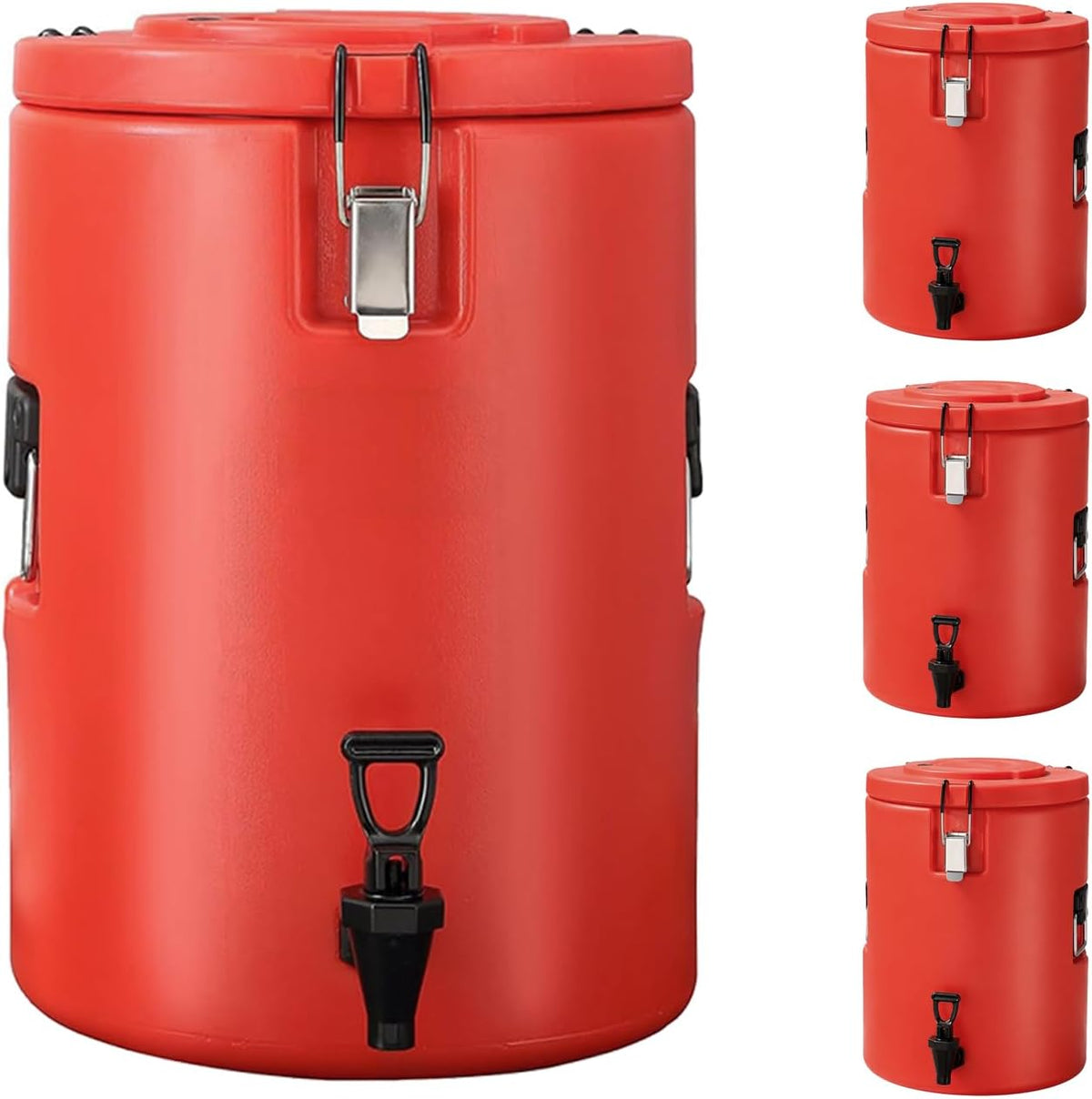 5 Gallon Insulated Beverage Dispenser 4-Pack Commercial