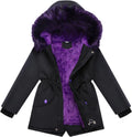 Girls Winter Coats Heavyweight Padded Puffer Jacket Parka Clothing | Water-resistant polyester shell, plush