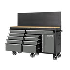 60 in Rolling Tool Chest, 10 Drawers Mobile Garage Tool Cabinet
