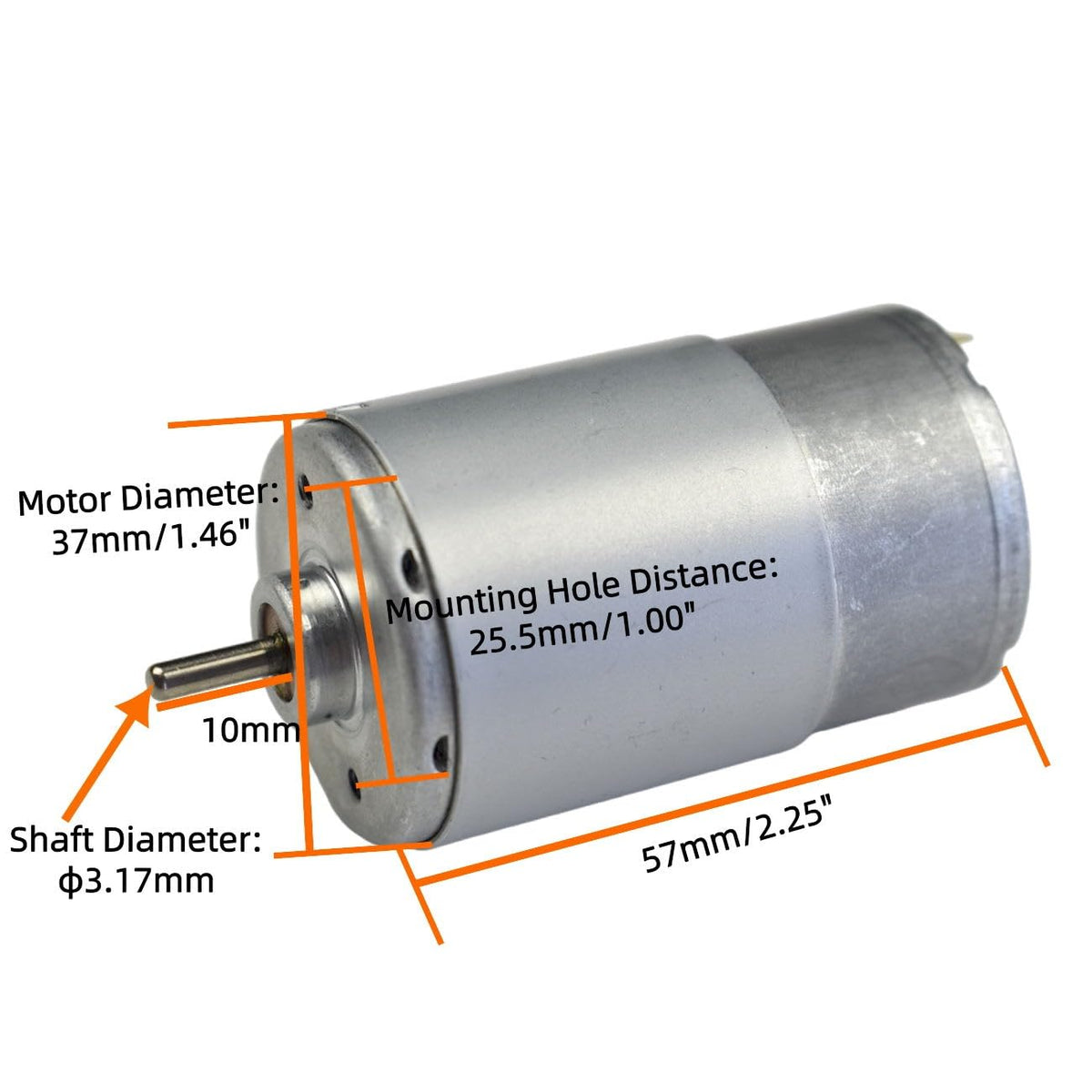 CHANCS Torque Magnetic Mini Electric Motor 555 DC 24V Speed 3500RPM with Backet for DIY Hobby DIY Electric Screwdriver Drill Tools