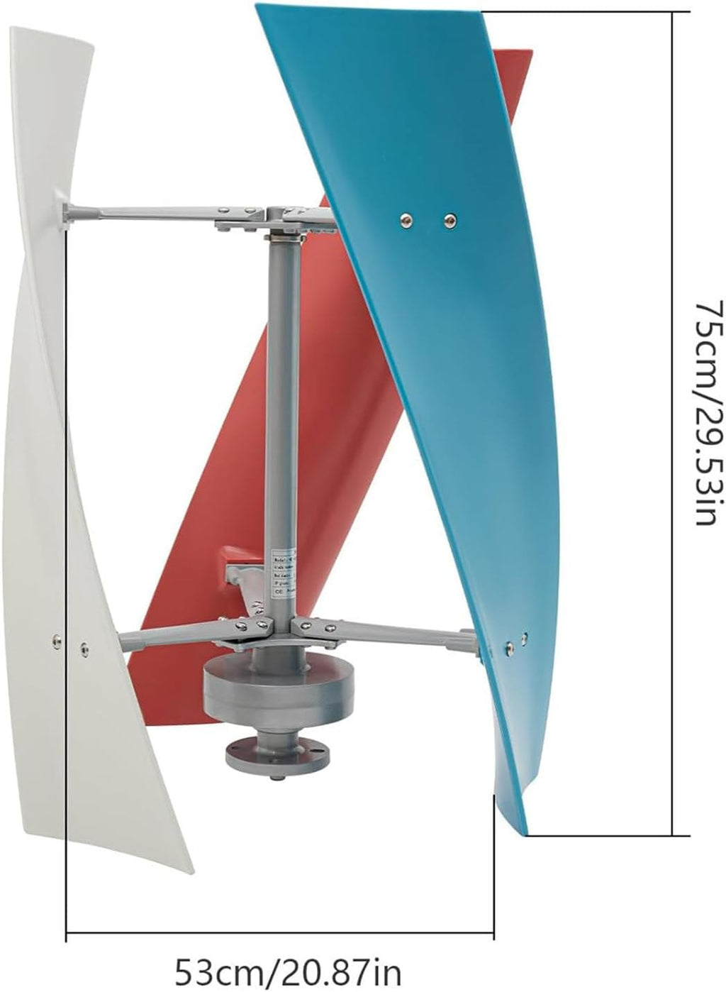 Vertical Wind Turbine 10000W, 3 Phase AC Permanent Magnet Generator for Home Street Lighting with MPPT Controller, 3