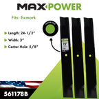 Maxpower 561178B USA Made 3-Blade Set