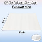 XHmax 50PCS 6x8Inch Cushioning Foam Pouche for Moving and Storing