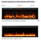 LegendFlame Austin Build in Electric Fireplace 60"