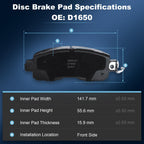 Front Ceramic Brake Pads Fit Nissan 2013 Altima Sedan
