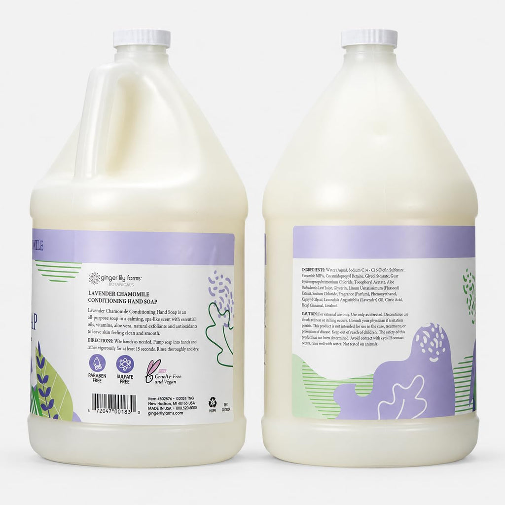 Botanicals Hand Soap, 128oz, Lavender Chamomile