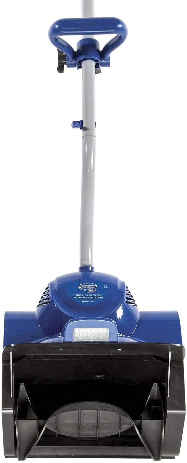 324E Electric Snow Shovel, 10A Motor, 2-Blade Paddle Auger, Adjustable Handle, 2W LED Light, Clears 14-Inch by 6-Inch