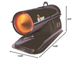 50,000 BTU Forced Air Kerosene Heater