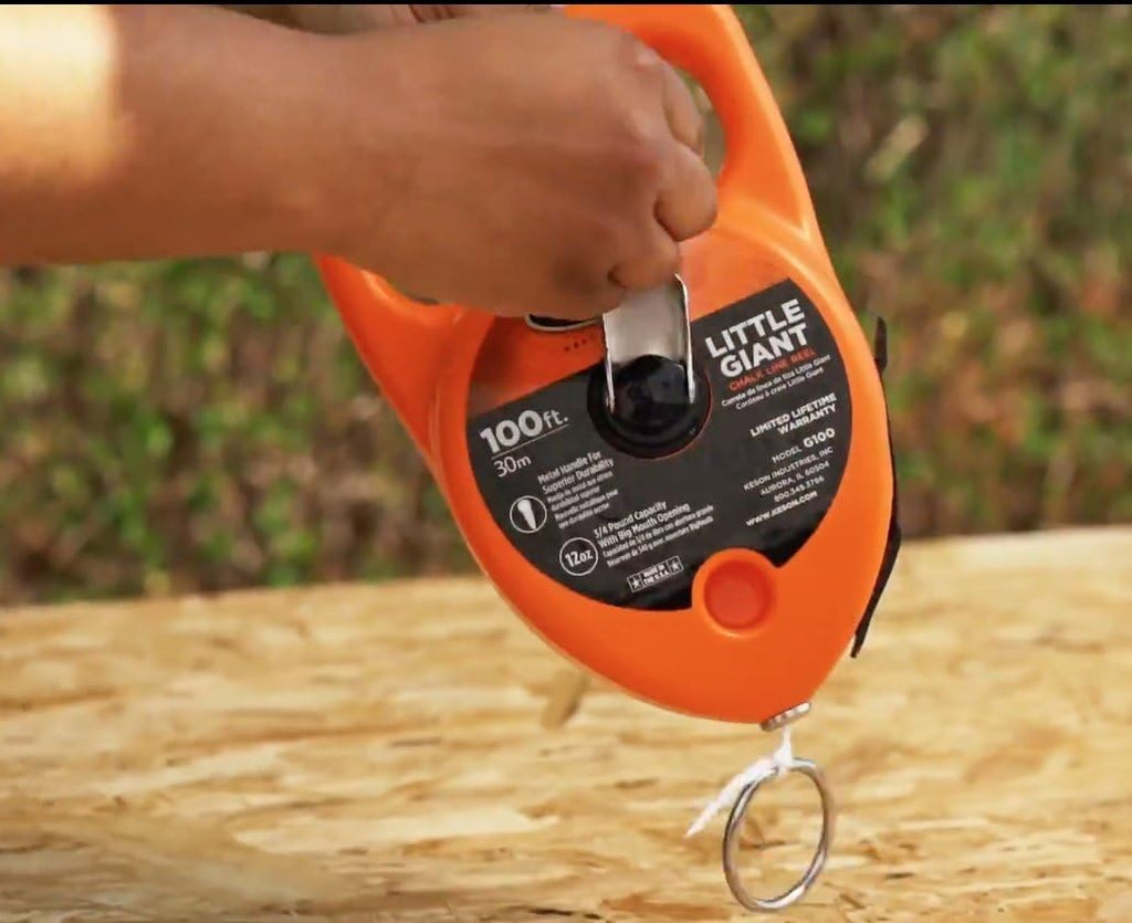 G130 Chalk Line Reel, 24 oz Chalk Capacity, 130 ft L Line