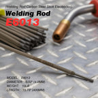 PLAXCON Welding Rod E6013 5/32'' 10LB Carbon Steel Stick Electrodes