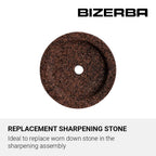 Bizerba Sharpening Stone for GSP and VS Series Bizerba Meat Slicer Sharpening Assembly - Genuine Replacement Bizerba Parts 60223401001
