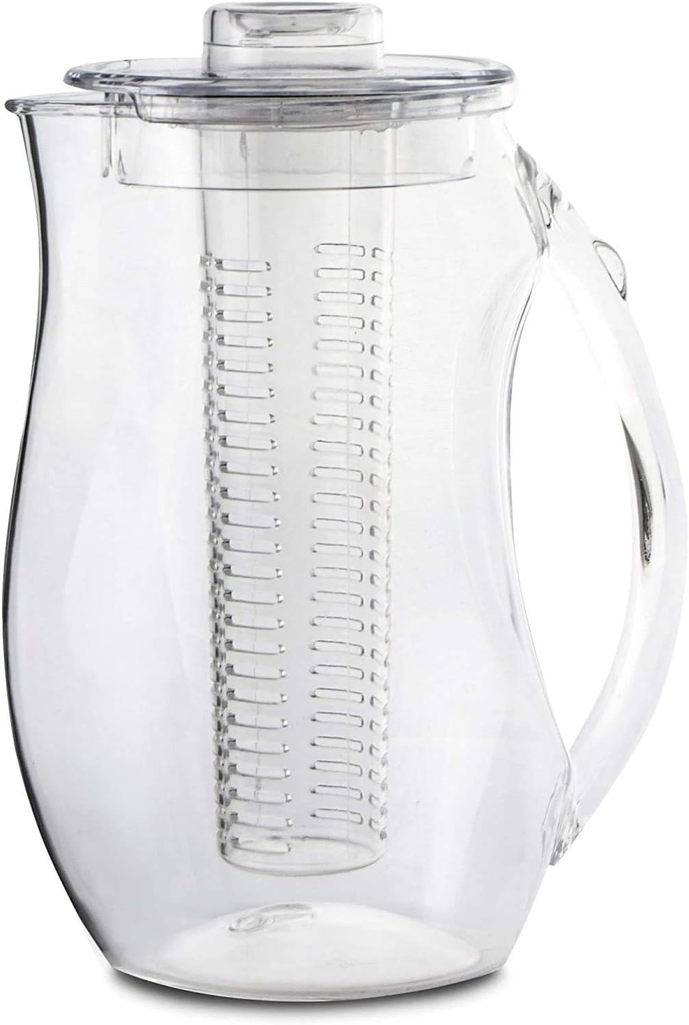 Large Fruit Infuser Water Pitcher (2.9 Quart/93 Oz) – Shatterproof Acrylic | BPA Free - Infusion Jug for Iced Tea