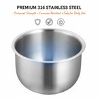 316 Stainless Rice Cooker Inner Pot Compatible with Zojirushi NS-YAC18