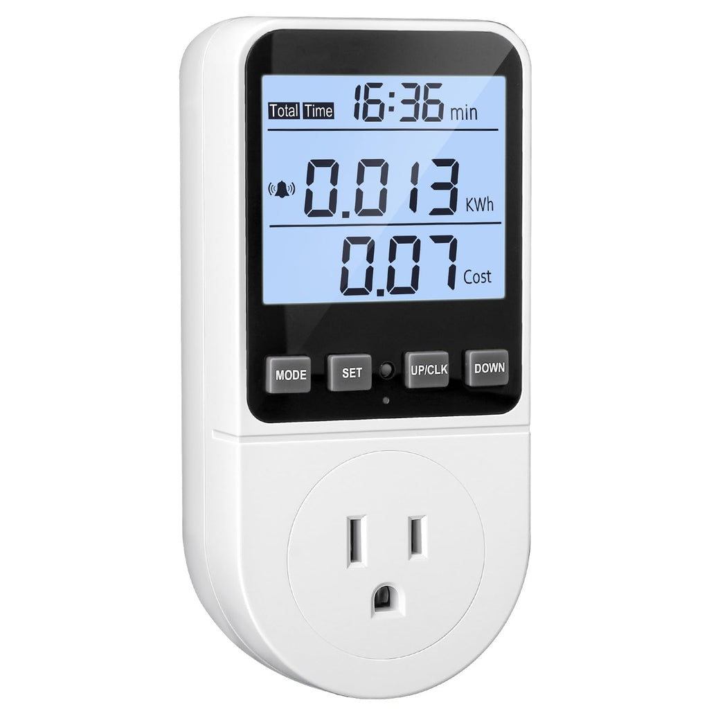Upgraded Watt Meter Plug Home Energy Monitor Consumption 8 Modes Display