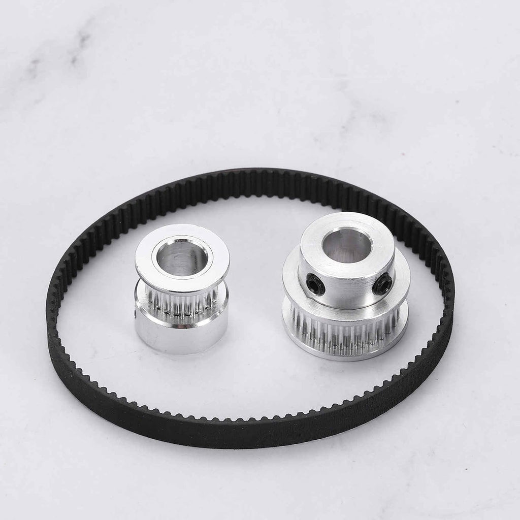 MECCANIXITY 180mm GT-2 Timing Belt 6mm Width 2mm Pitch Black 5pcs