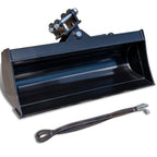 31.5"/800mm Hydralic Tilting Bucket Attachment for 1-2 Ton Mini Excavator