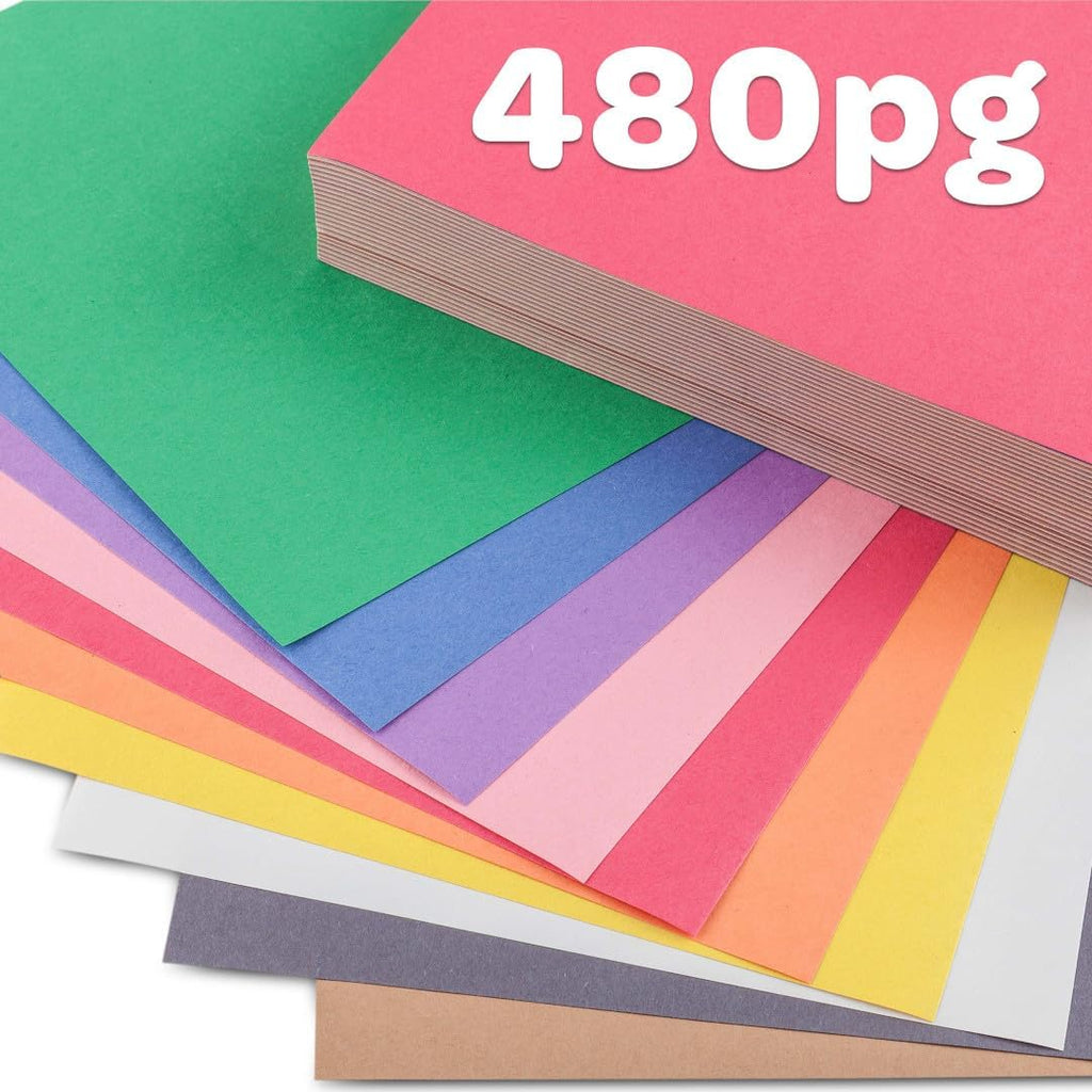 Construction Paper Bulk Pack (480 Sheets) – 10 Assorted Colors, 9x12, Teacher School Supplies & Classroom Must Haves