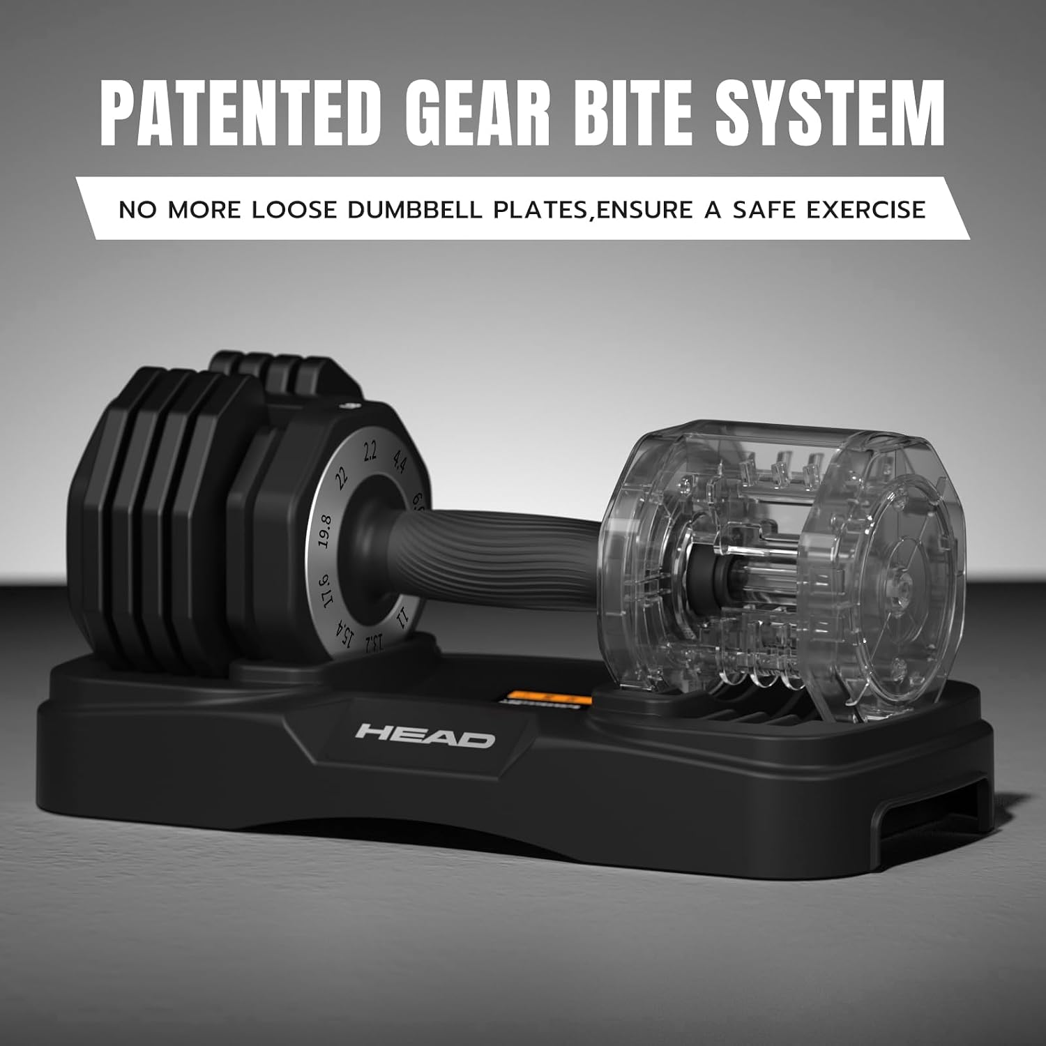 22/33 lbs Pair/Single Adjustable Dumbbells Set,Premium Quick Adjust, 10 in 1 Adjustable Dumbbell Set for Men and