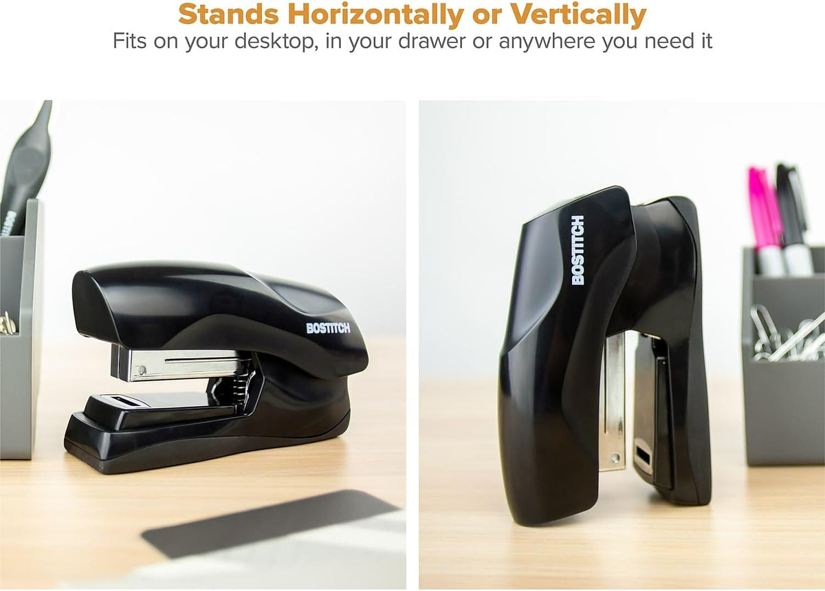 Office Heavy Duty Stapler, 40 Sheet Capacity, No Jam, Half Strip, Fits into the Palm of Your Hand