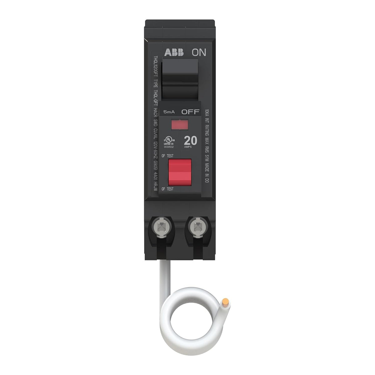 ABB Q-Line THQL1120GFT • Ground Fault Circuit Breaker • 20 Amp Single Pole