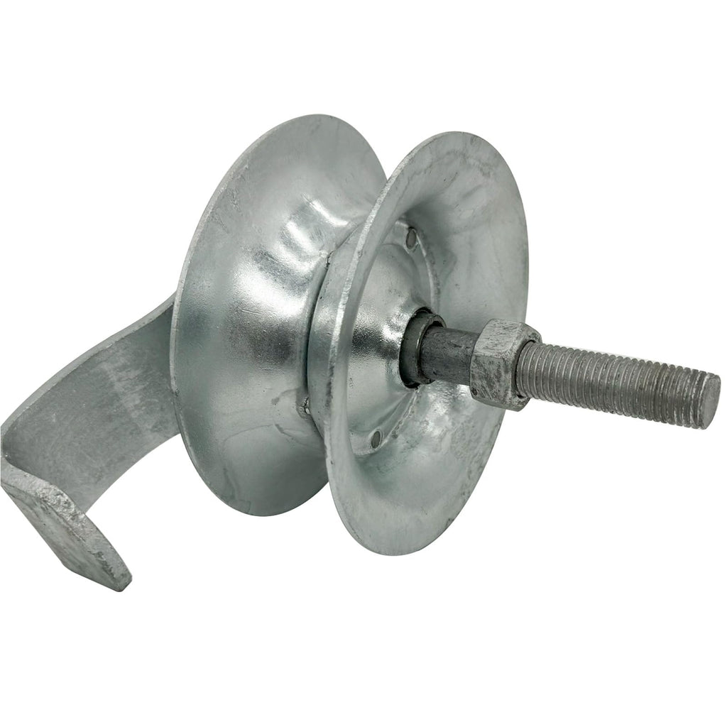 Sliding Gate Rollers 5" Steel Pipe Track Roller Galvanized for 1 5/8" Pipe Track (Pack of 2)