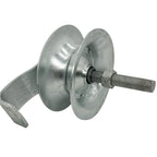 Sliding Gate Rollers 5" Steel Pipe Track Roller Galvanized for 1 5/8" Pipe Track (Pack of 2)